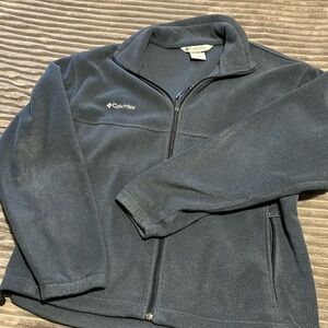 Columbia fleece jacket, blue, size large